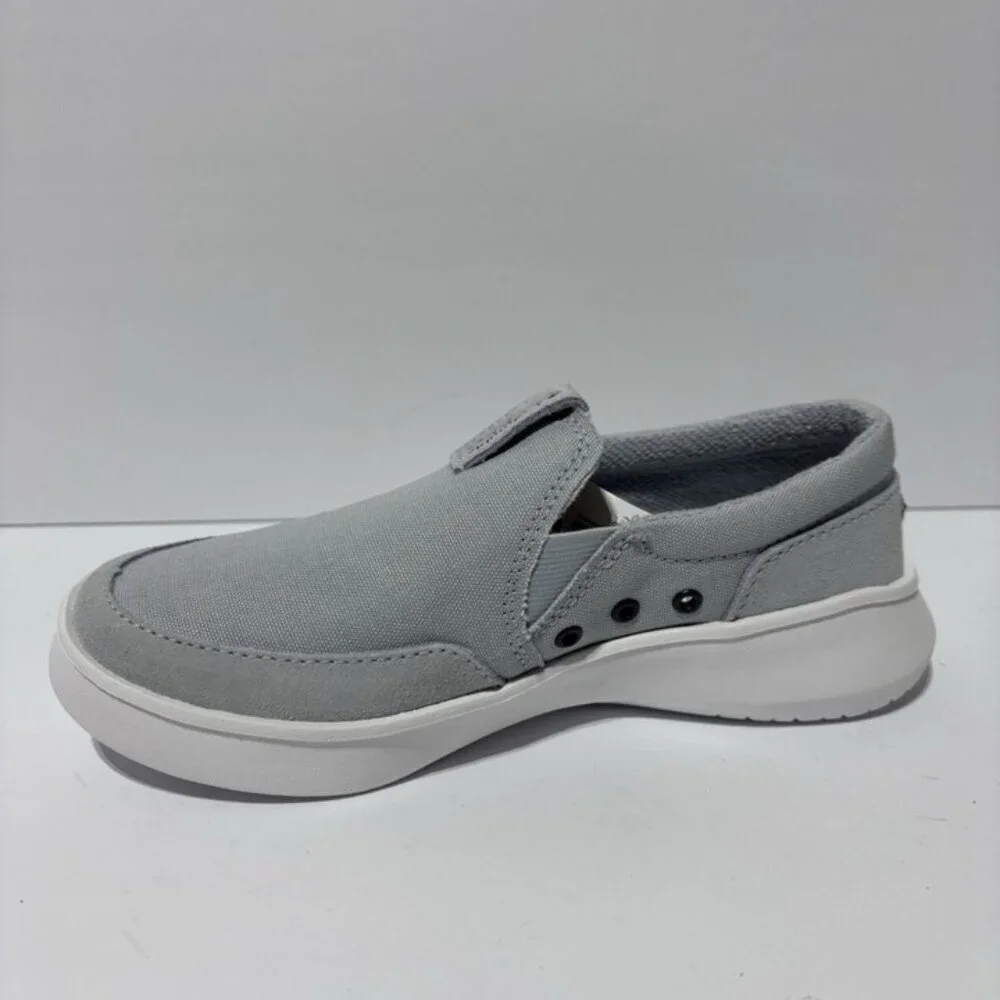 Columbia Women’s Boatside PFG Grey Slip-On Shoes, Size 5 Wide